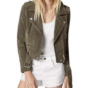 BLANKNYC Suede Moto Jacket